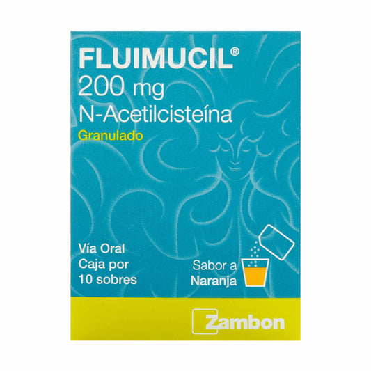 Fluimucil 200 mg 10 Sbs