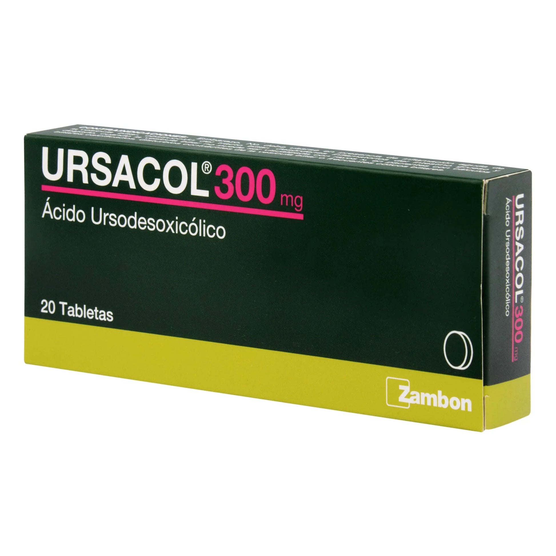 Ursacol 300 mg 20 Tabletas