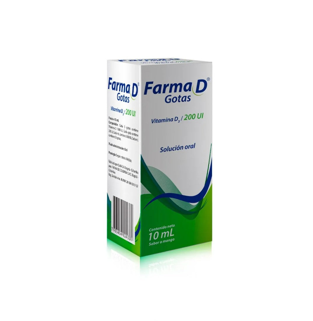 Farma D Gotas(VITAMINA D3-5600ui)10ml