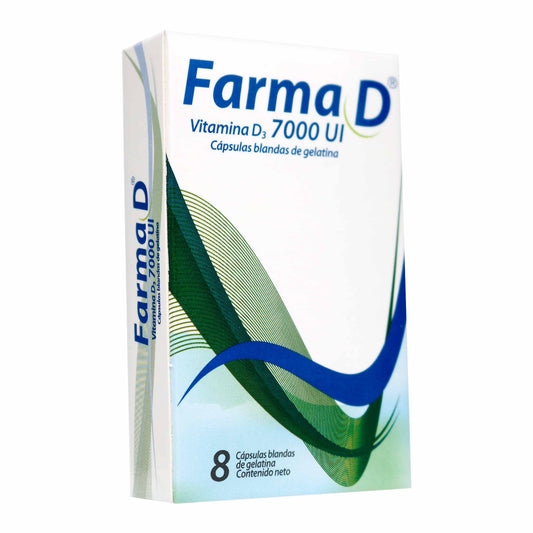 Farma D 7000 UI(VITAMINA D3) 8 Cápsula