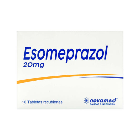 Esomeprazol 20 mg 10 Tabletas Novamed S.a.
