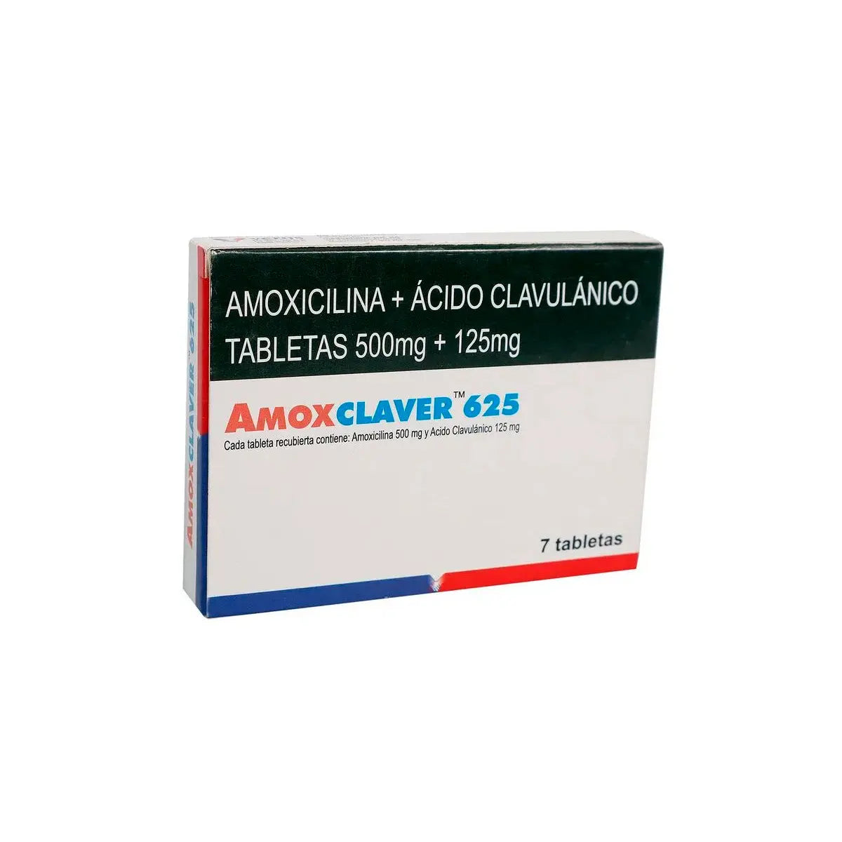 Amoxclaver Amox+acid 625 mg X 7 Tableta