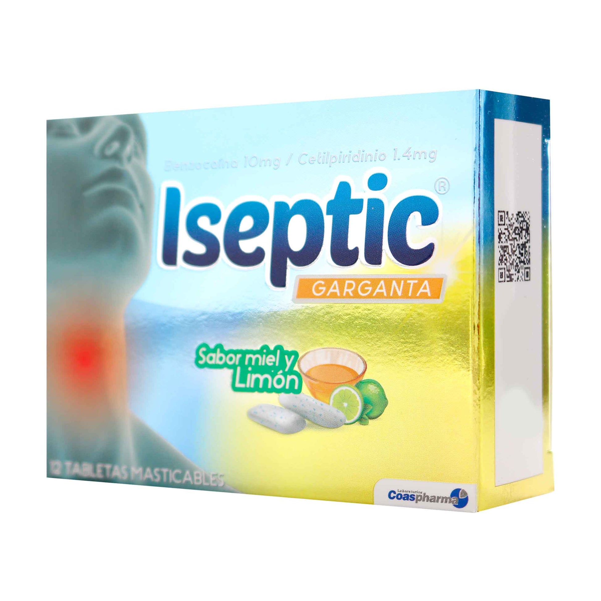 Iseptic Miel Y Limon X 12 Tableta Mas