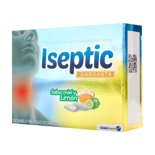 Iseptic Miel Y Limon X 12 Tableta Mas