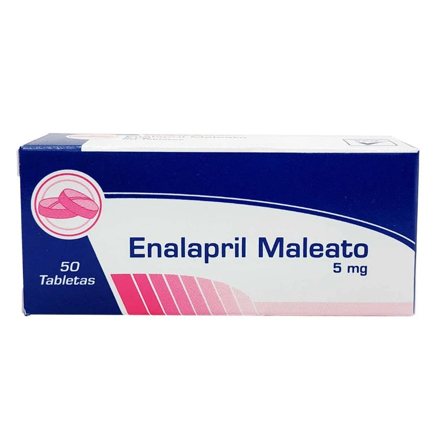Enalapril 5 mg 50 Tabletas