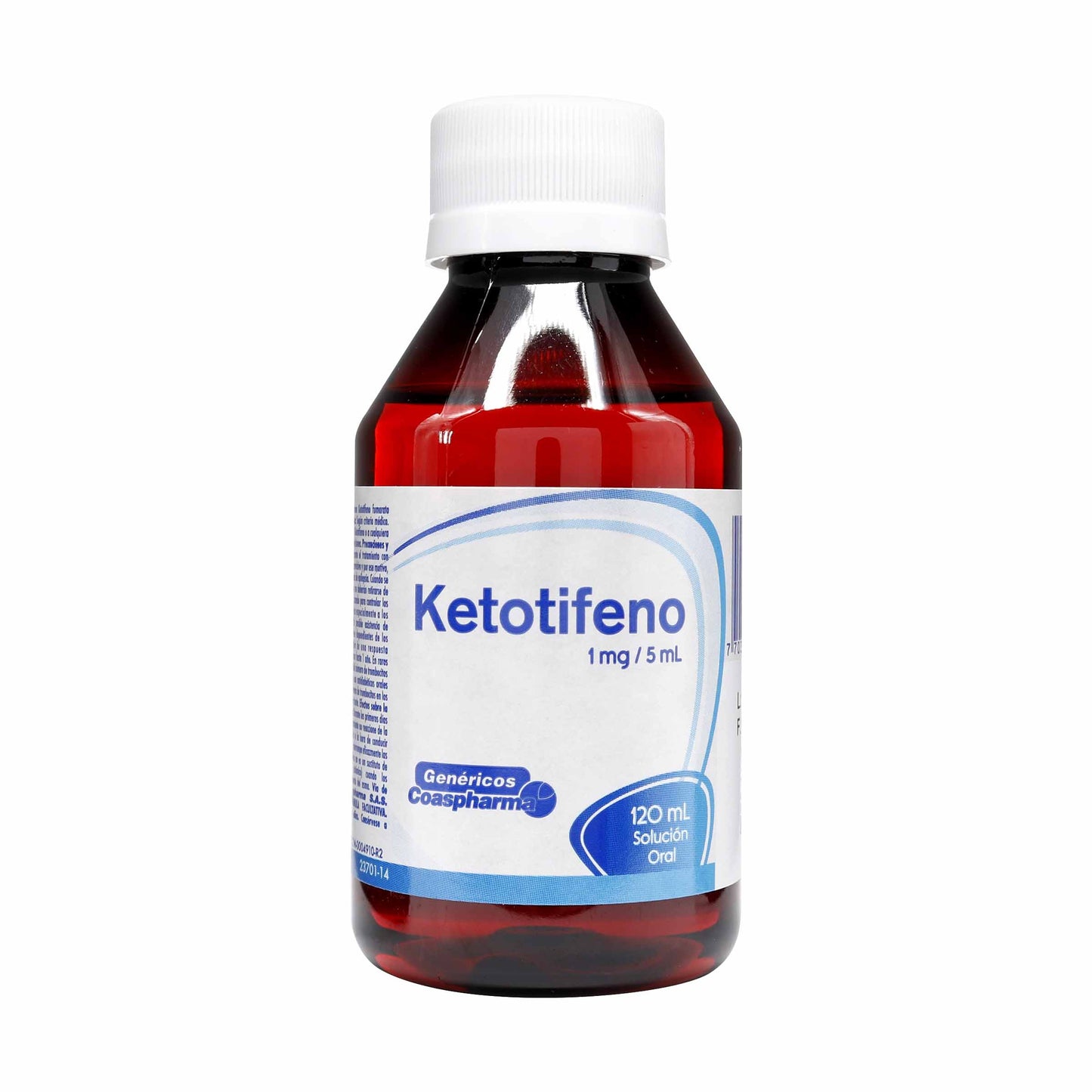 Ketotifeno 1mg/5ml Jarabe 120ml