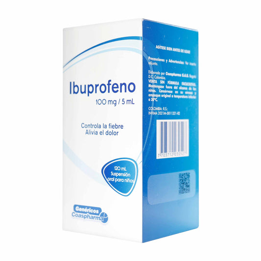 Ibuprofeno Suspensión 100mg/5ml 120ml
