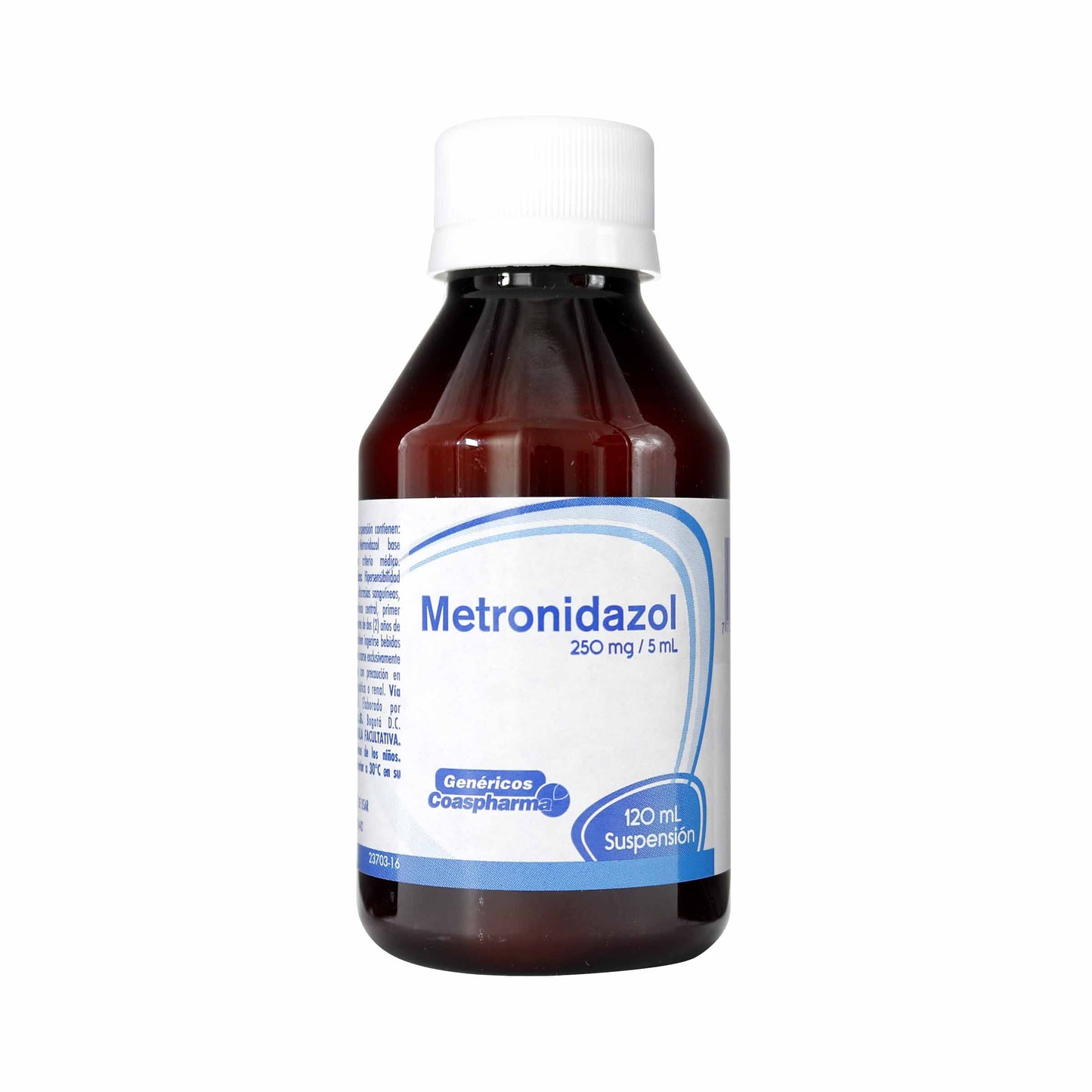 Metronidazol 250 mg/5 ml Suspensión 120m