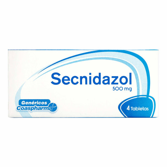 Secnidazol 500 mg 4 Tabletas Coa