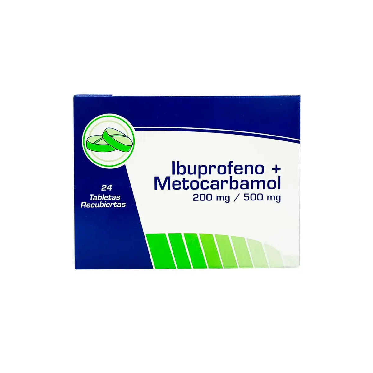 Ibuprofeno +metocarbamol 24 Tabletas
