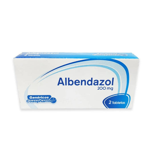 Albendazol 200 mg 2 Tabletas