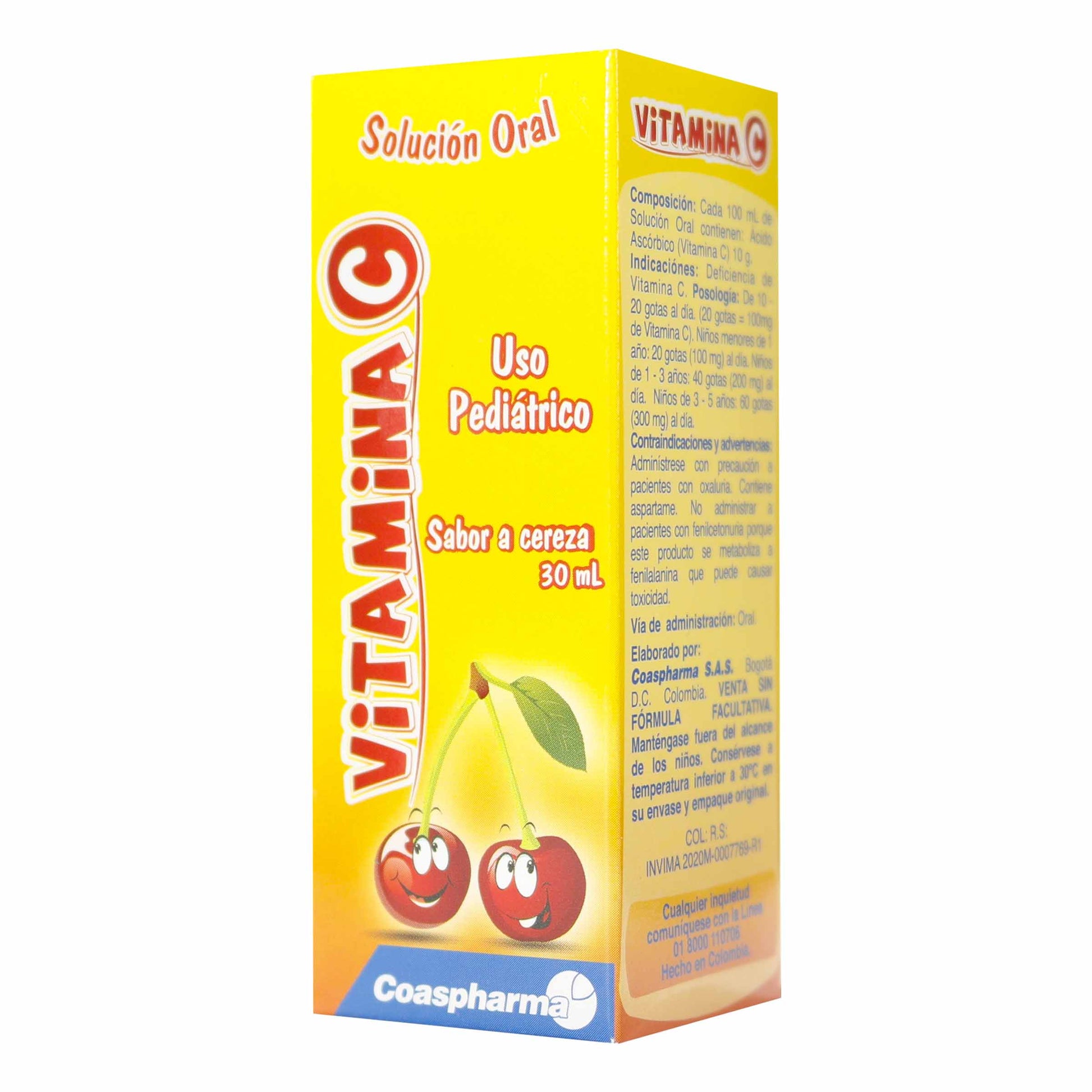 Vitamina C Gotas Cereza 30 ml