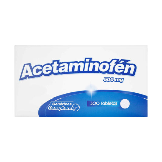 Acetaminofén 500 mg 300 Tabletas