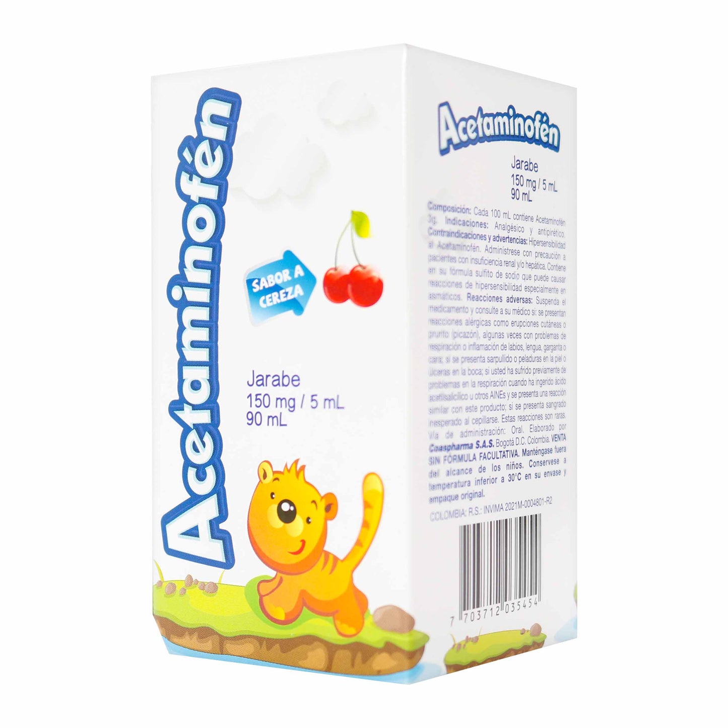 Acetaminofén 150mg/5 ml Jarabe Fco 90 ml