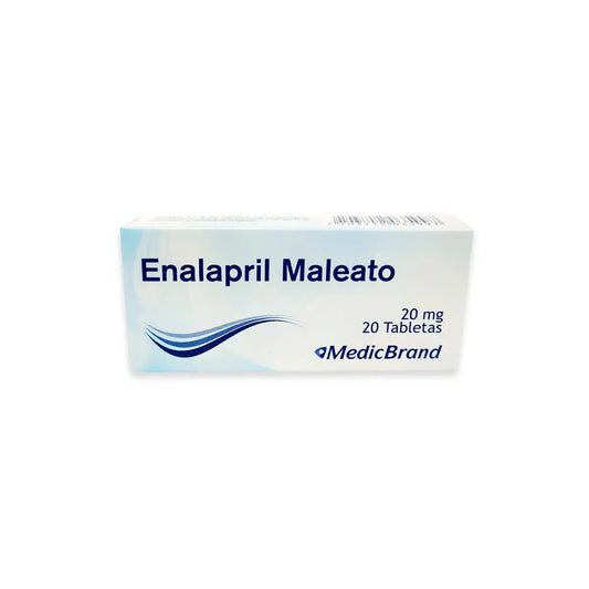 Enalapril 20 mg X 20 Tabletas