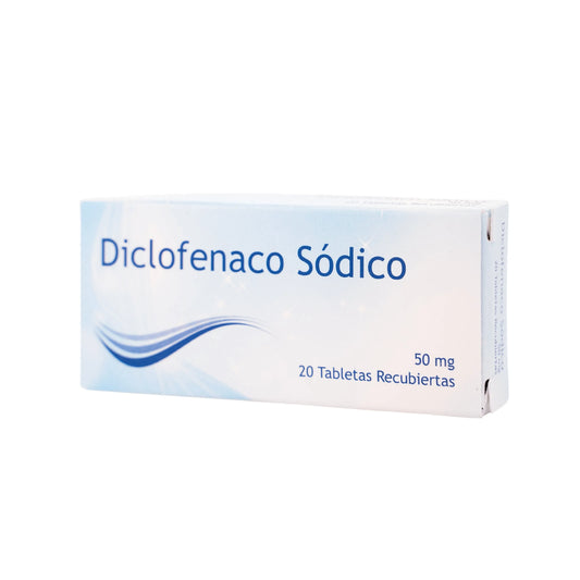 Diclofenaco Sódico 50 Miligramos Por 20 Tabletas Coaspharma