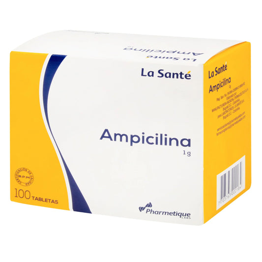 Ampicilina 1 gr 100 Tabletas Ls