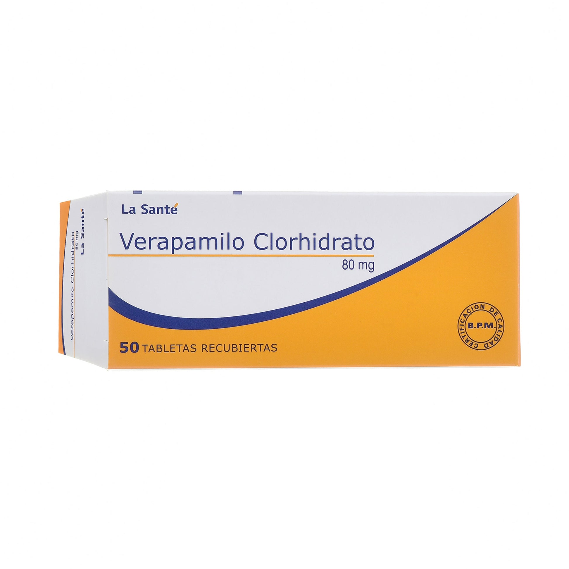 Verapamilo 80 mg 50 Tabletas Ls