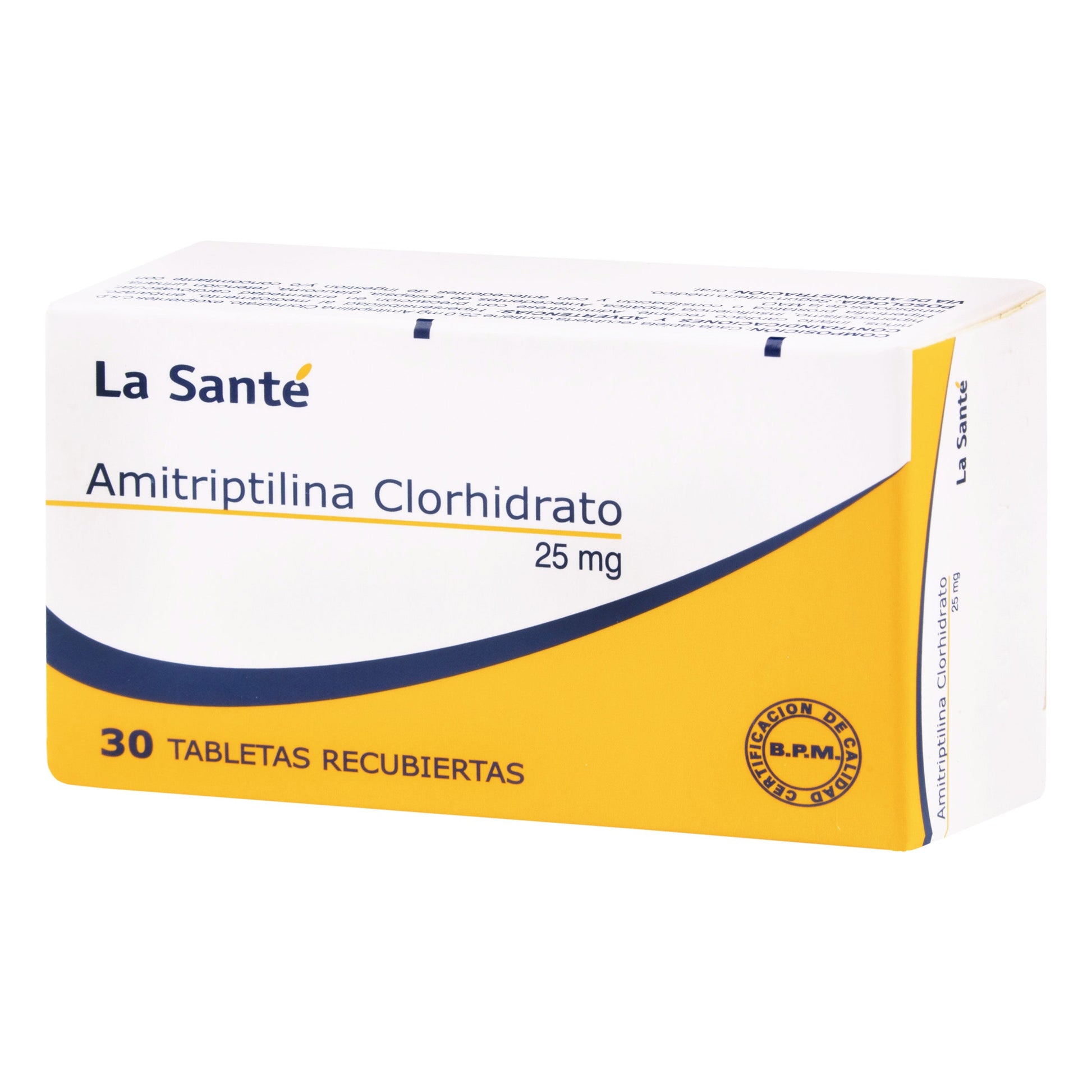 Amitriptilina 25 mg 30 Tabletas Ls
