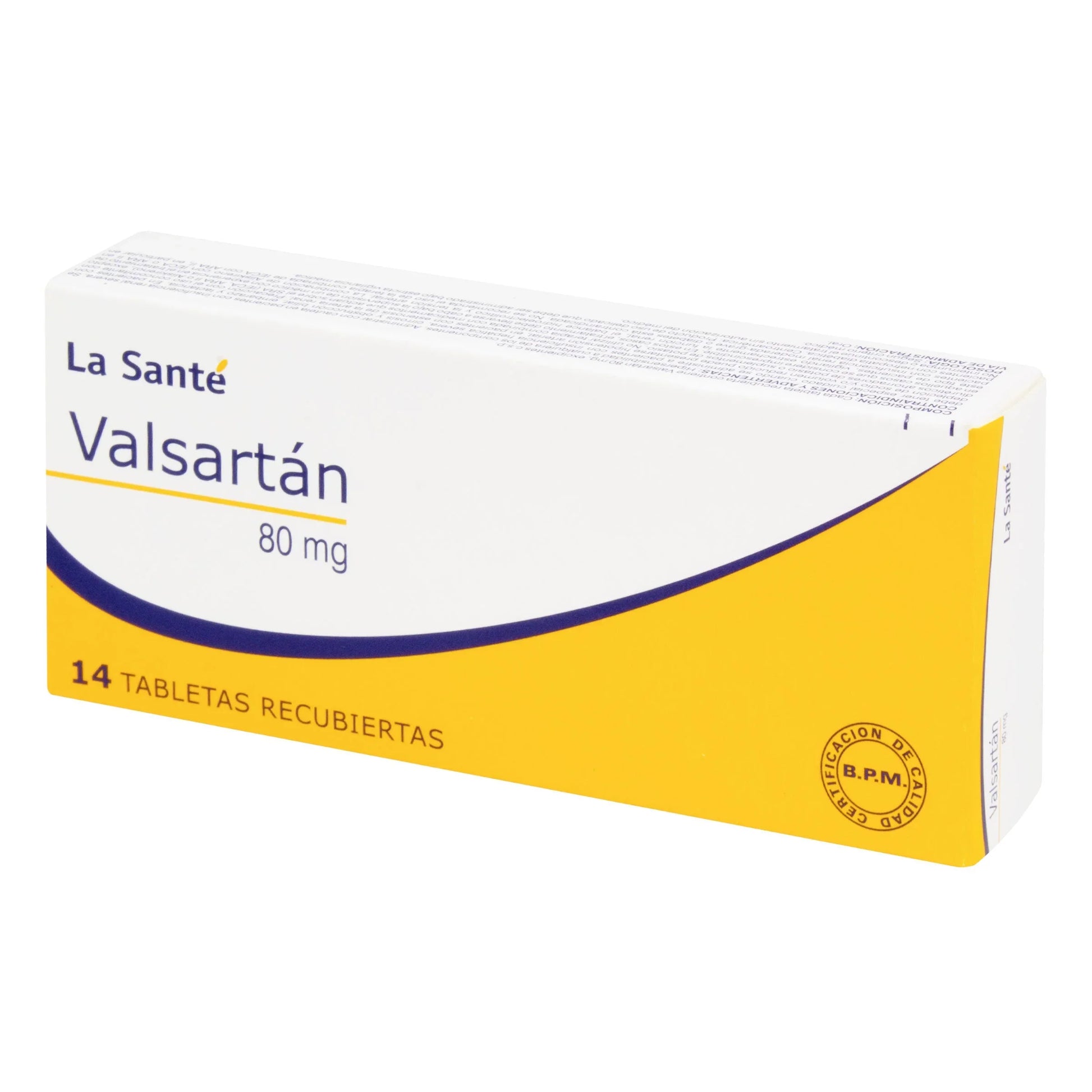 Valsartán 80 mg 14 Tabletas Ls