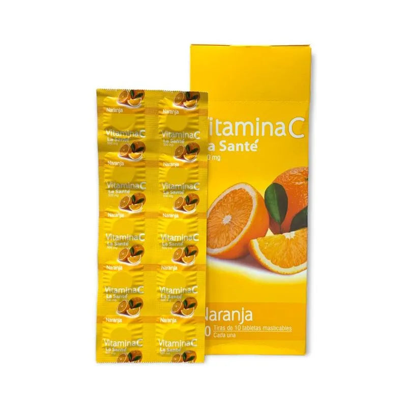 Vitamina C 500 mg 500 Tbs Masticables