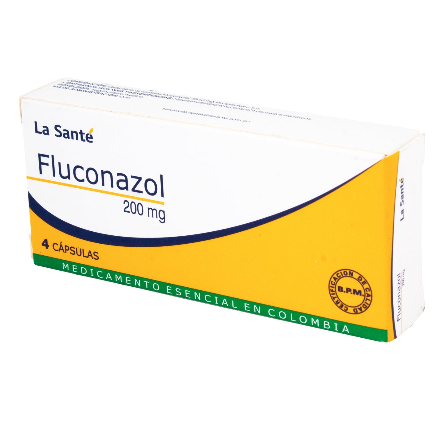 Fluconazol 200 mg 4 Cápsulas Ls