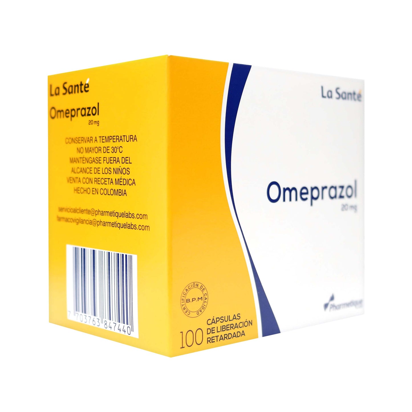 Omeprazol 20 mg 100 Cápsulas Ls