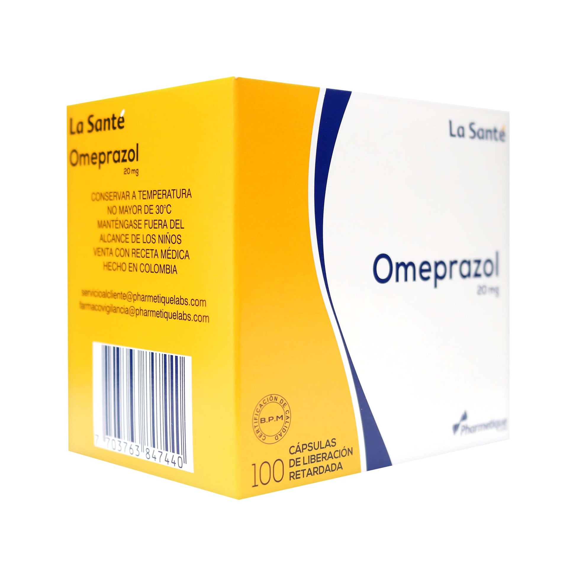 Omeprazol 20 mg 100 Cápsulas Ls