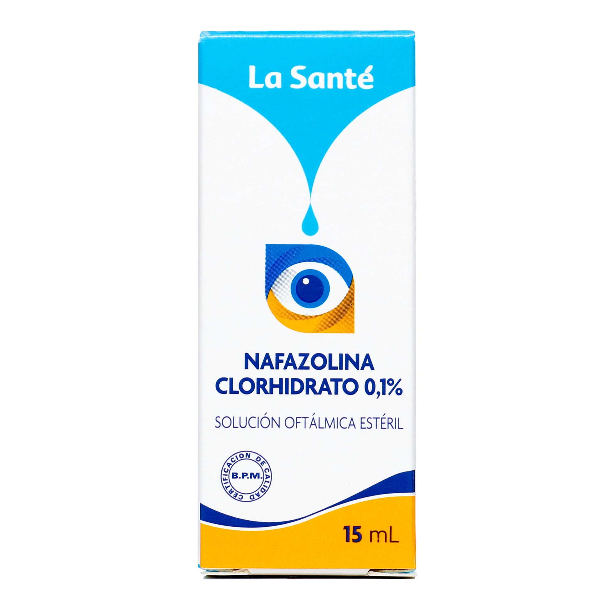 Nafazolina Clorhidrato 0.1% Solución Oft 15ml