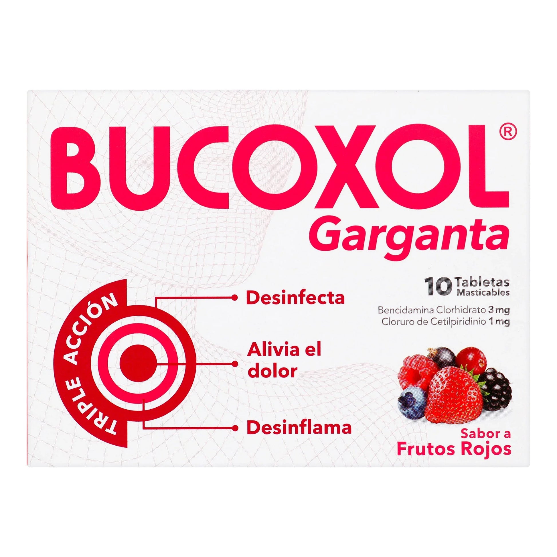 BucalOXOL Triple Accion F.rojos 10 Tbs