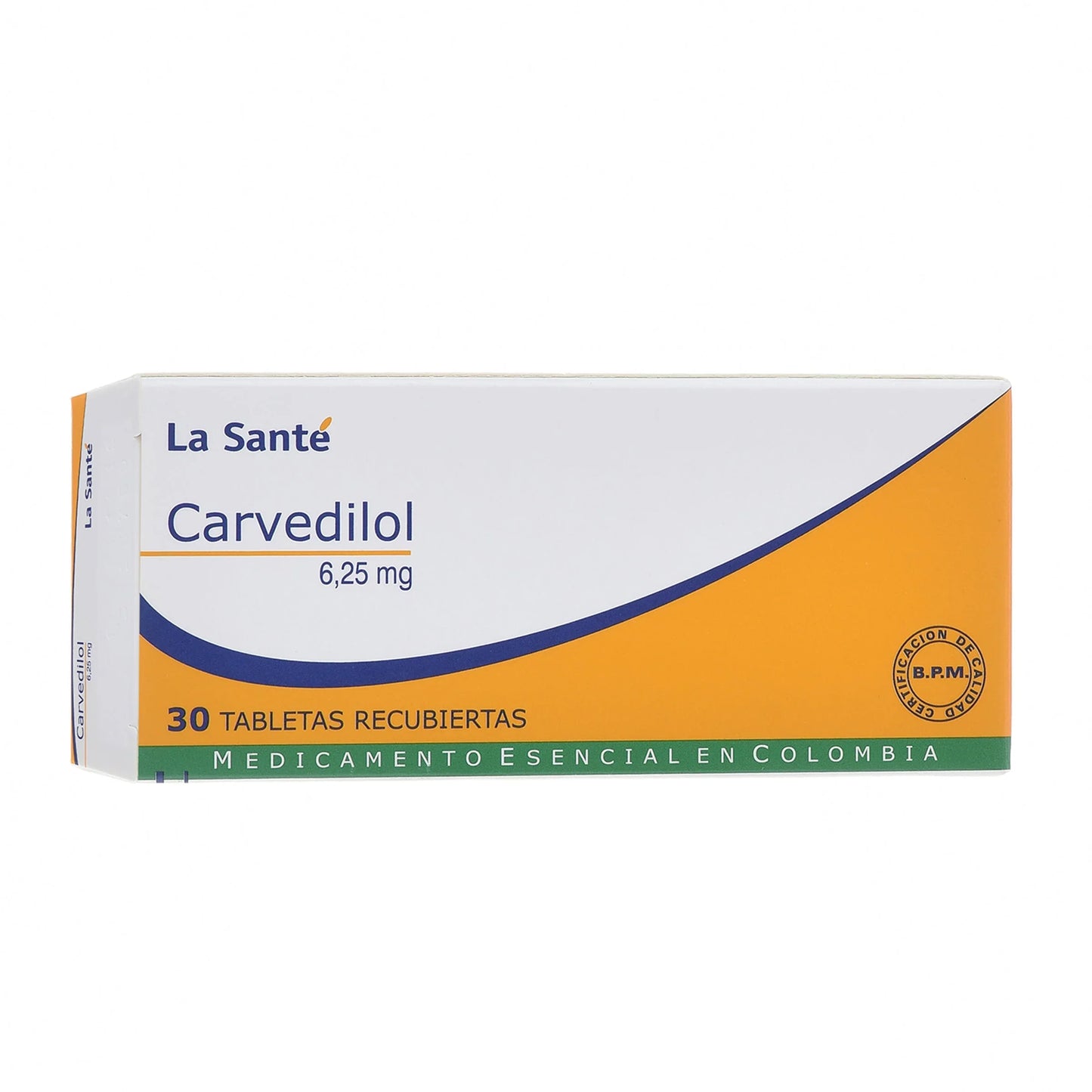 Carvedilol 6.25 mg 30 Tabletas Ls(m)7410