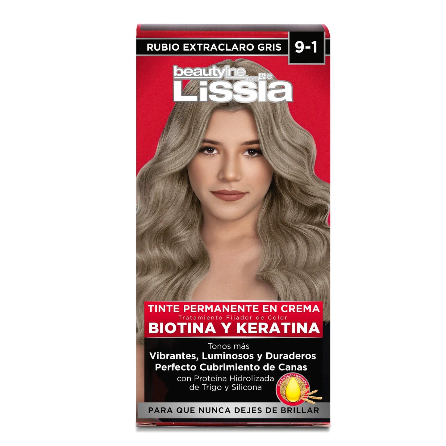 Tinte Rubio Extra Claro Gris 9-1 Kits Lissia