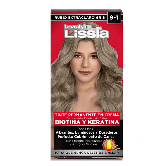 Tinte Rubio Extra Claro Gris 9-1 Kits Lissia