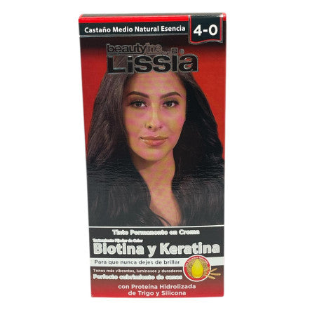 Tinte Castaño Medio Natural Esencial 4-0 Kits Lissia