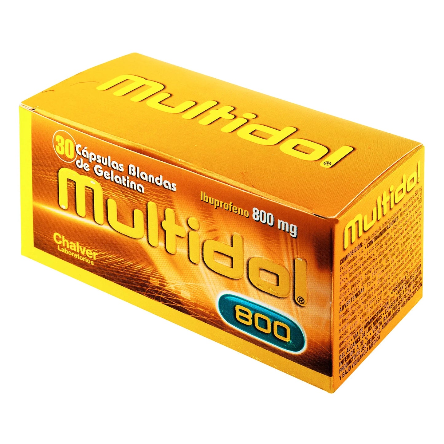 Multidol 800 mg 30 Cápsula.BLANDA GelATINOSA