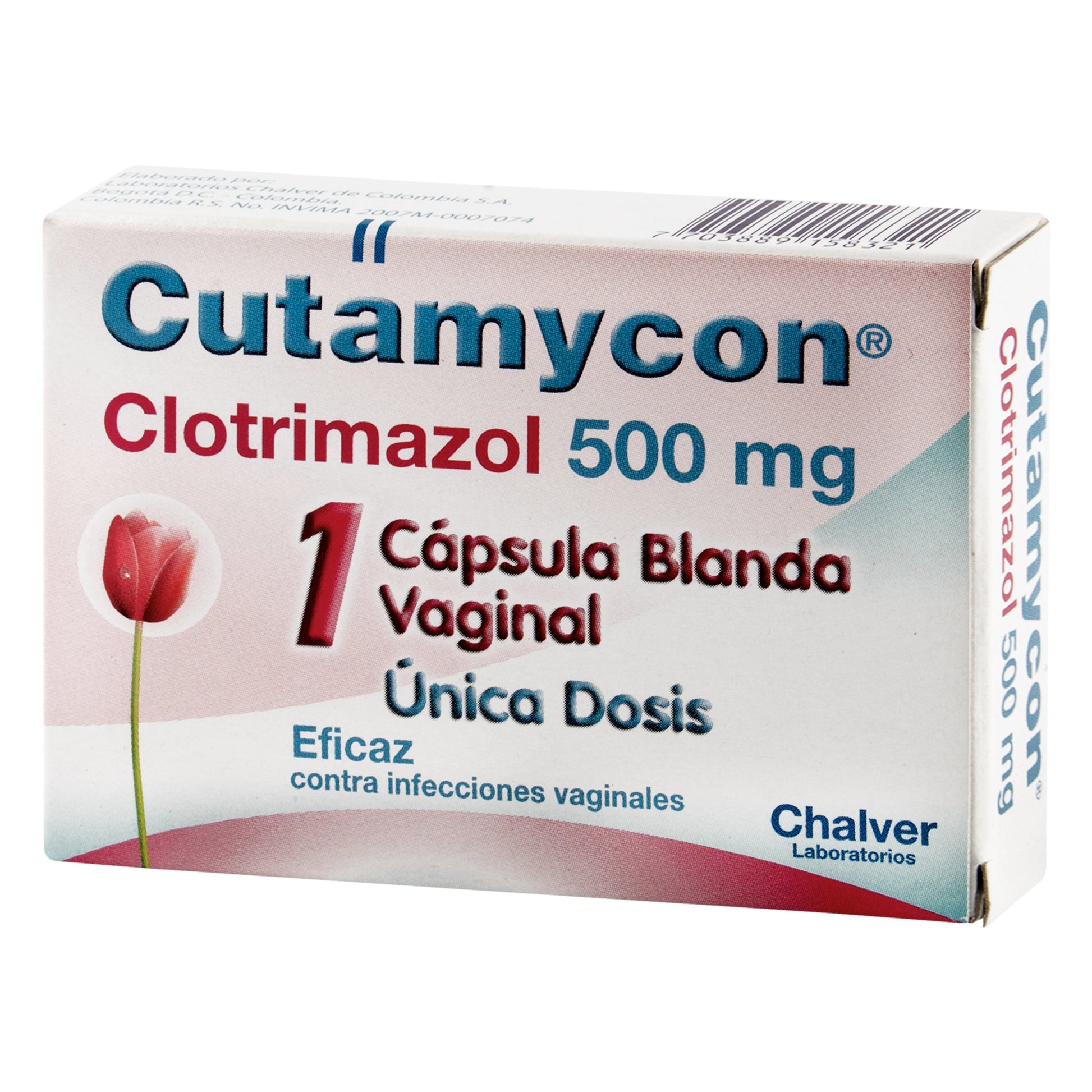 Cutamycon 500 mg 1 Cápsula.BLANDA Vaginal