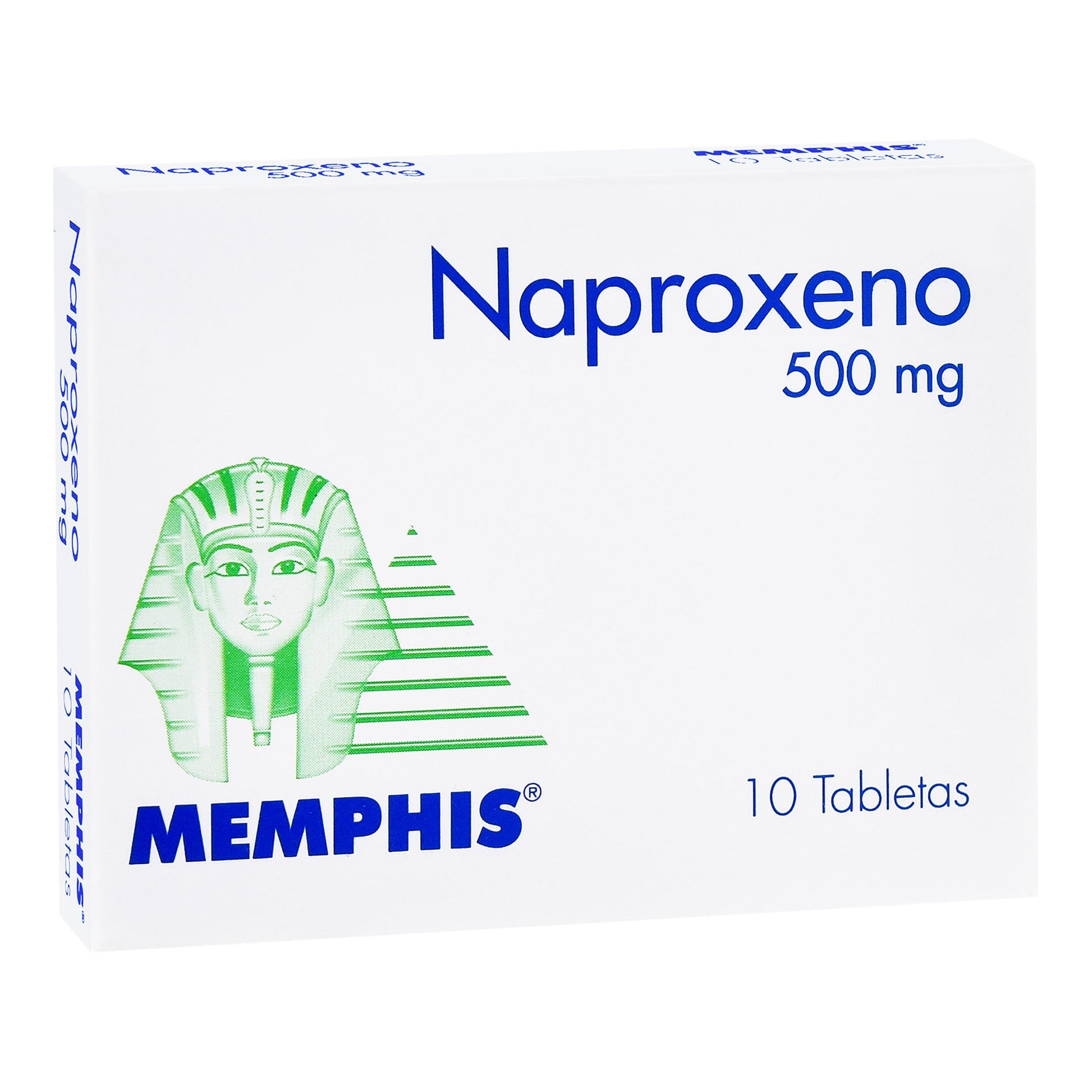 Naproxeno 500 mg 10 Tabletas Memphis