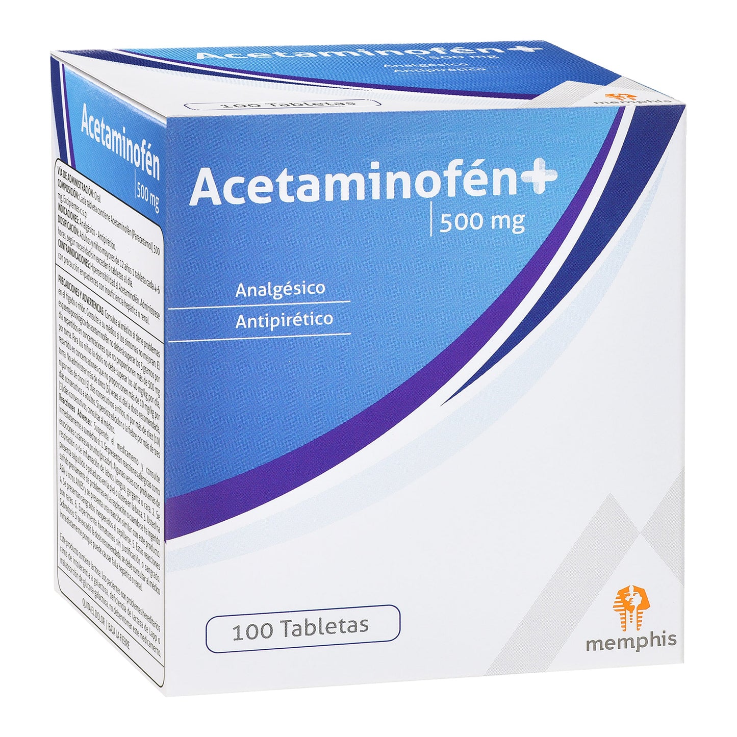 Acetaminofén 500 mg 100 Tbs Mp