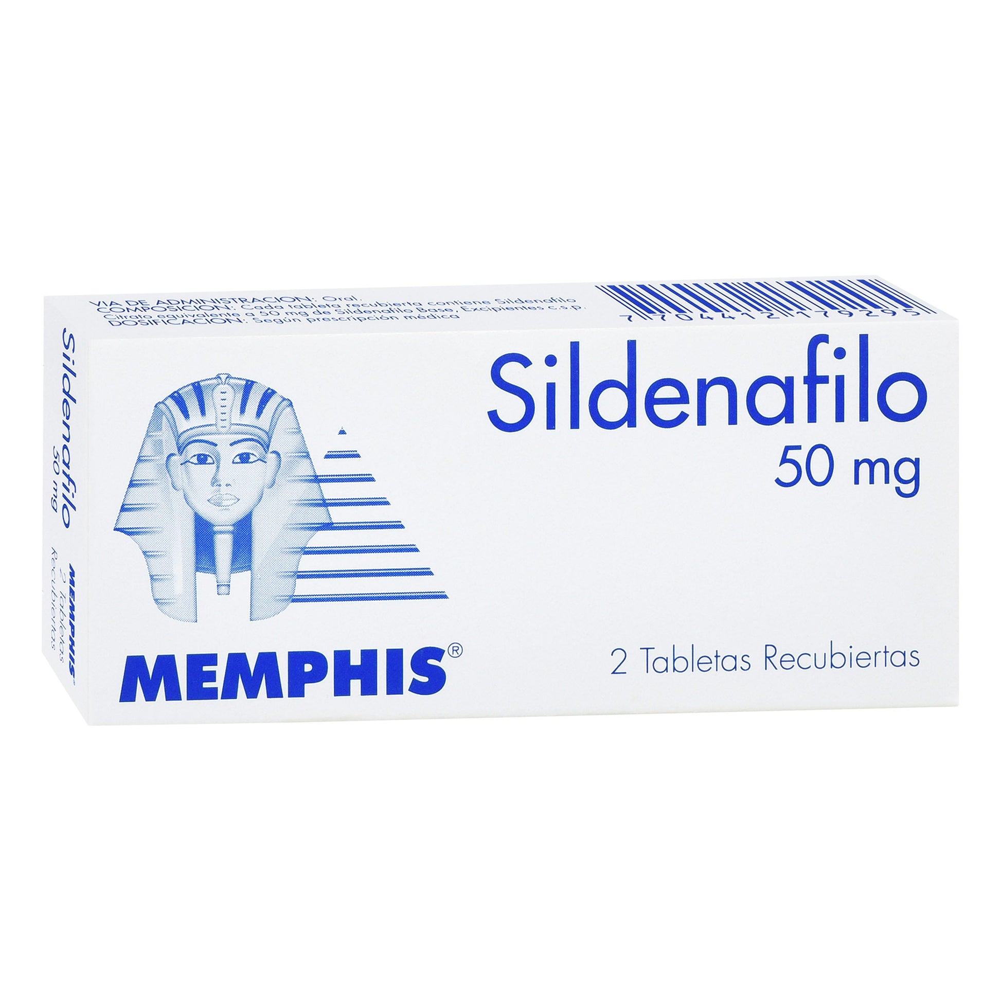 Sildenafil 50 mg 2 Tabletas Mp