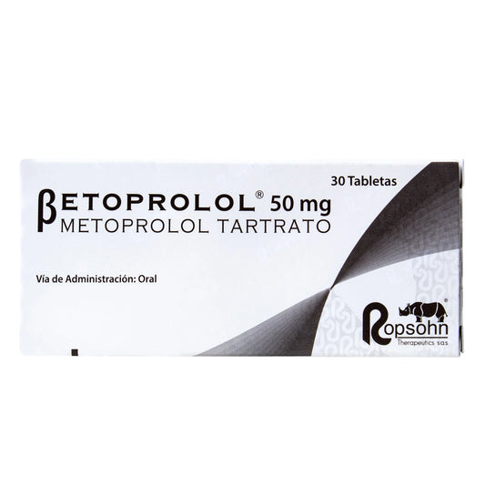Betoprolol 50 mg 30 Tabletas