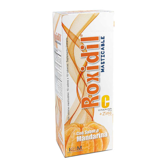 Roxidil Mastic.c+ Zin Mandarina 100tab