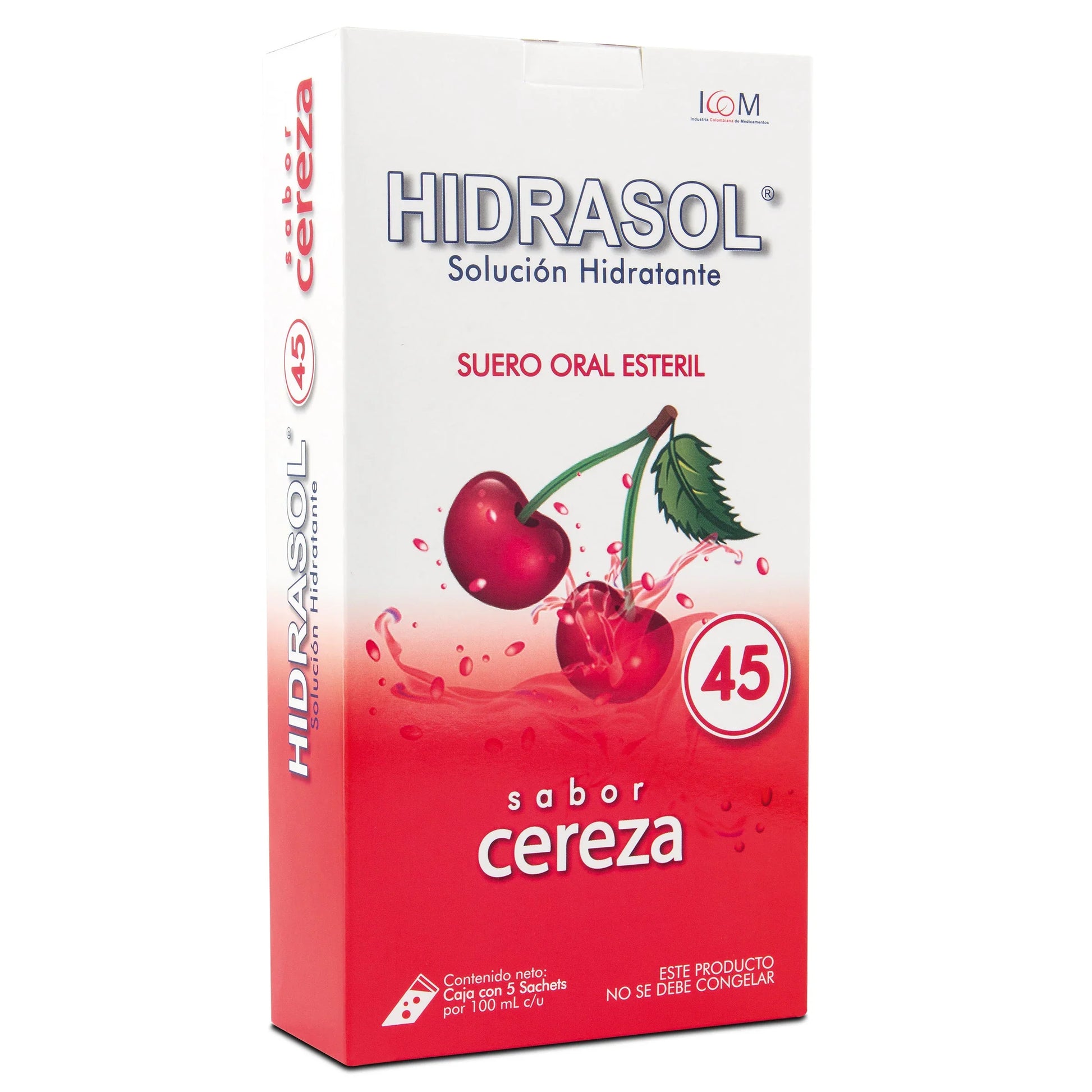 HidratanteSOL 45 Cereza Bolsa 100ml 5uds Icom