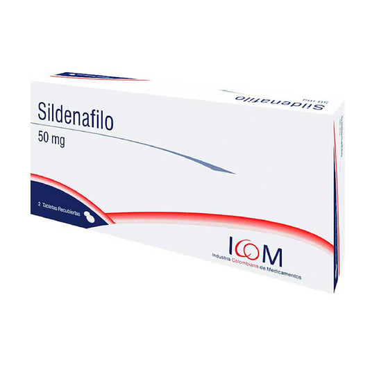 Sildenafil 50 mg 2 Tabletas Ic