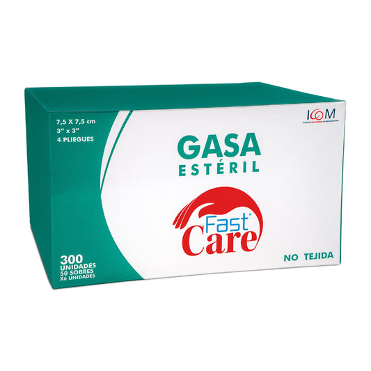 Gasa No Tejida Fast Care 7.5x7 6 Uds 50b