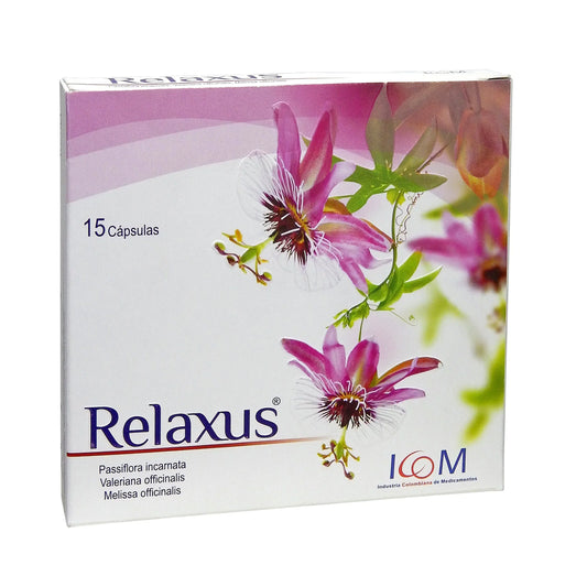 Relaxus Passiflora Valeriana 15 Cápsula.ICOM