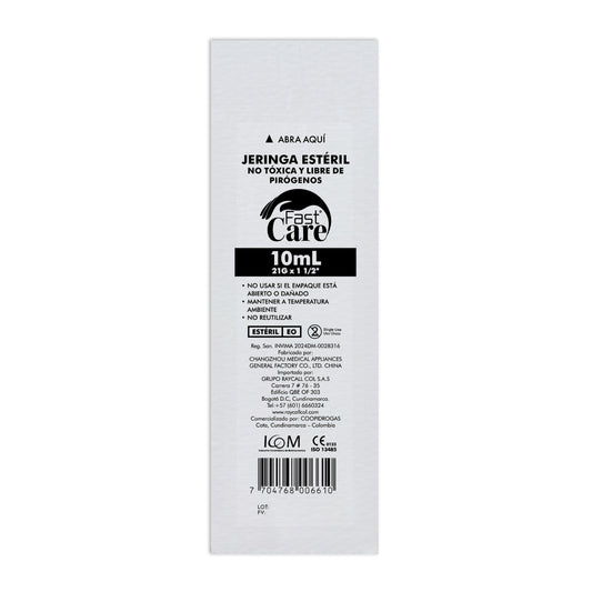 Jeringa 3p 10ml 21x1.1/2 Fa Un Icom