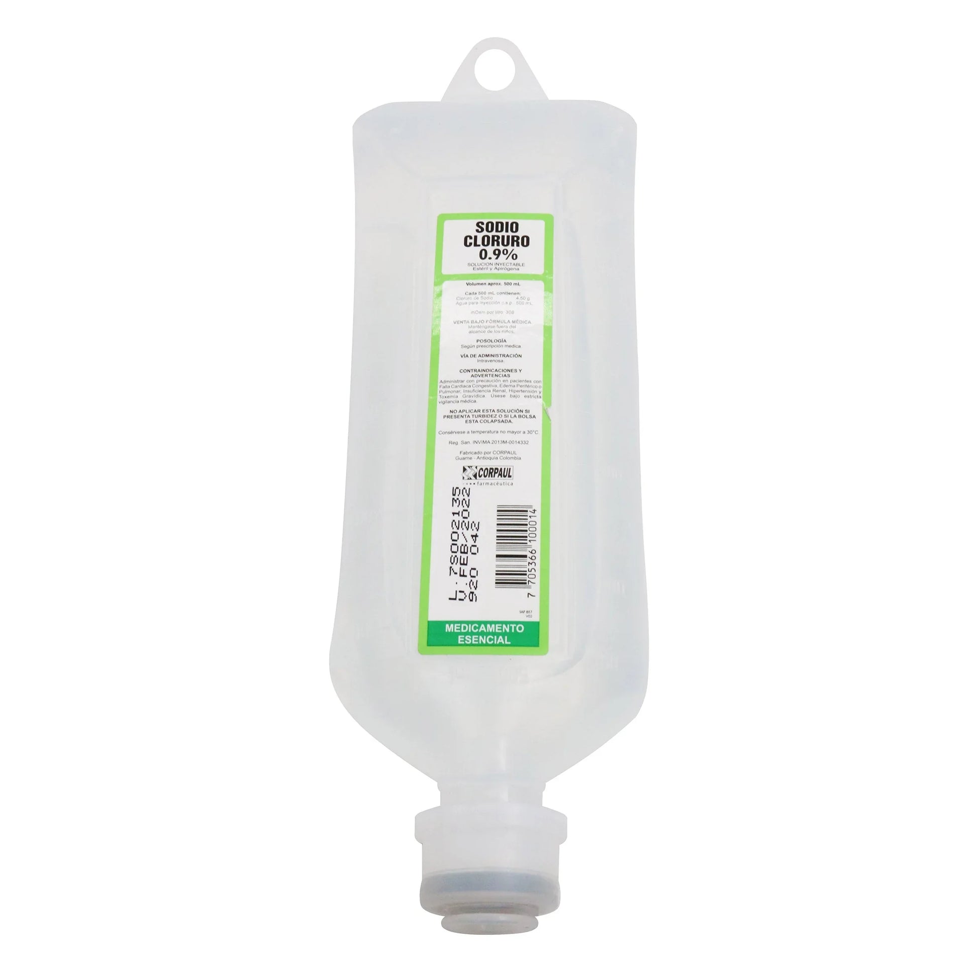 Suero Fisiologico 500 ml Corpaul