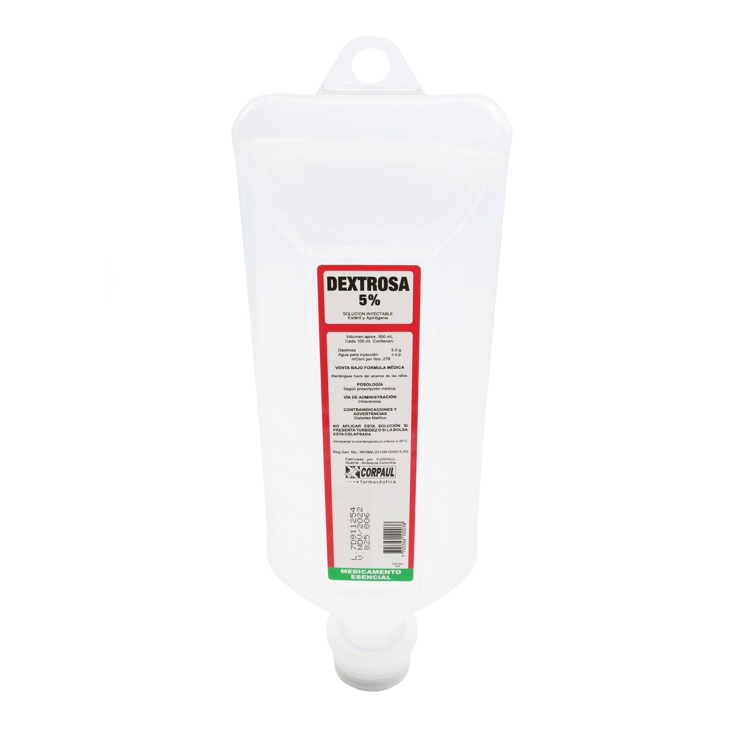 Dextrosa 5% Ad 500 ml Cp