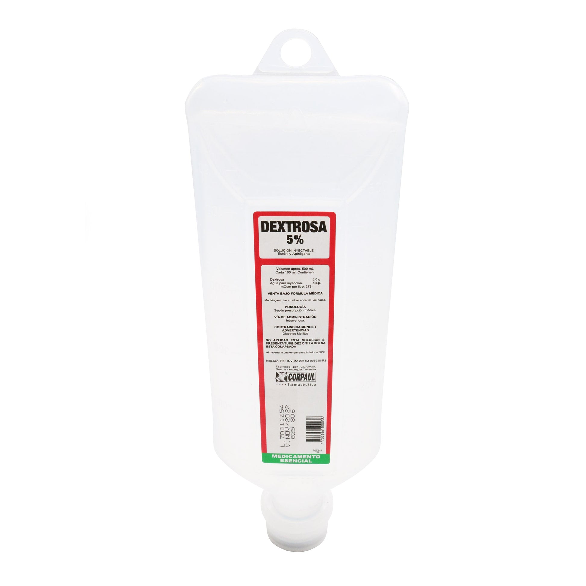 Dextrosa 5% Ad 500 ml Cp