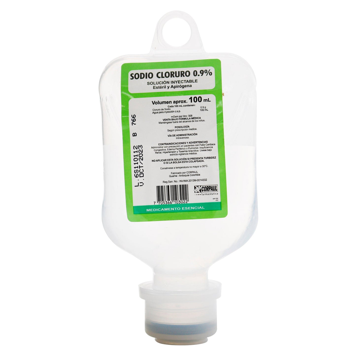 Suero Fisiologico 100 ml Corpaul